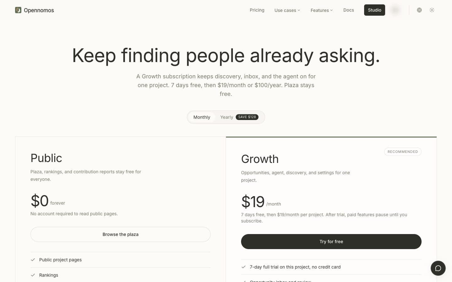Pricing